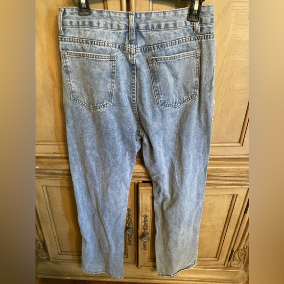 Rhinestone fringe jeans! - Picture 2 of 2